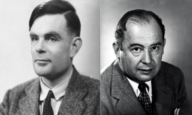 image de John Von Neumann et Alan Turing